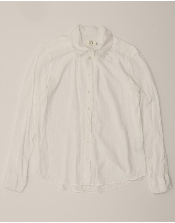 Camisa para mujer Dack's UK 44 Medium White Modal