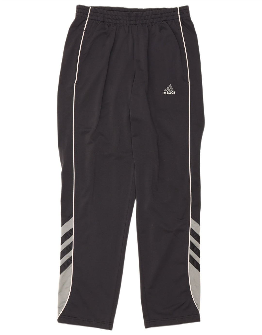 Adidas Pantalones de chándal para hombre UK 40/42 Medium Negro Colorblock Poliéster