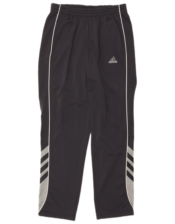 Adidas Pantalones de chándal para hombre UK 40/42 Medium Negro Colorblock Poliéster