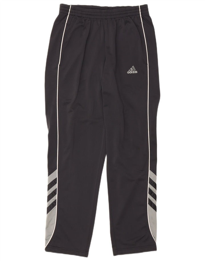Adidas Pantalones de chándal para hombre UK 40/42 Medium Negro Colorblock Poliéster