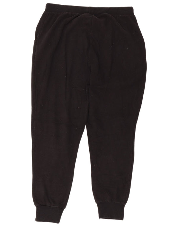 Kappa Hombre Pantalones De Chándal Joggers Large Negro Algodón
