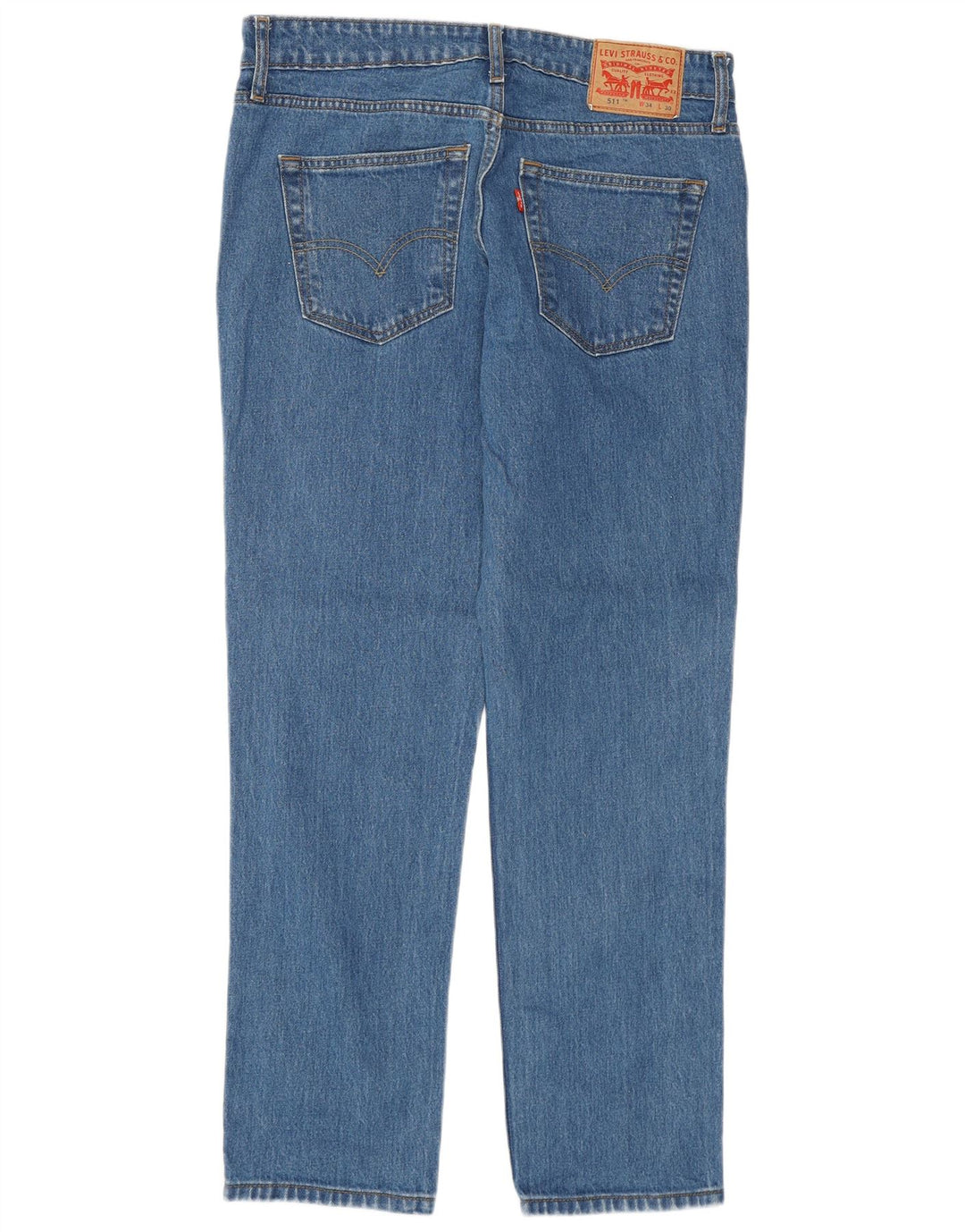 Levi's Hombre 511 Slim Jeans W34 L30 Algodón Azul