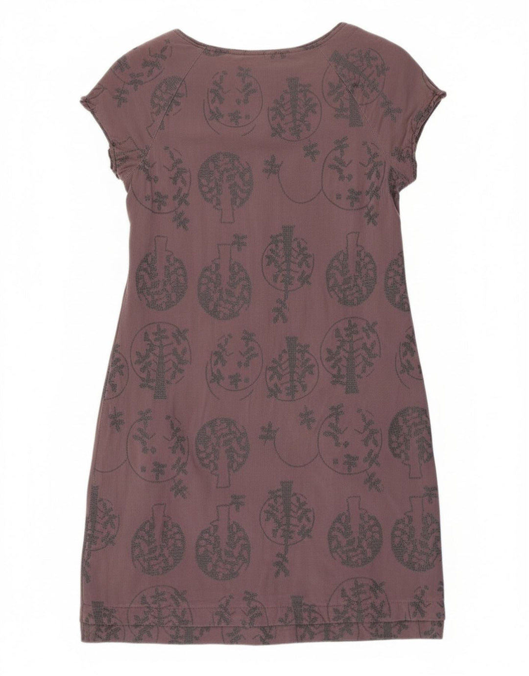 Vestido tubo para mujer White Stuff UK 40 Small Gris Floral Viscosa