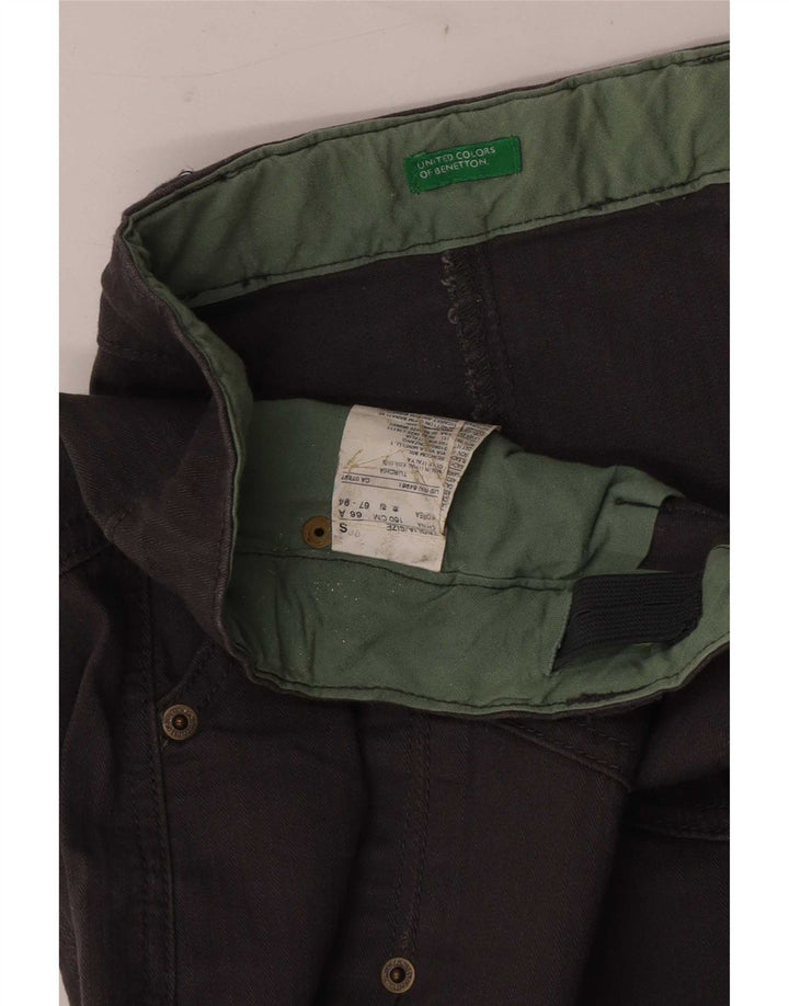 Benetton Falda Acampanada Pequeña W32 Gris Algodón