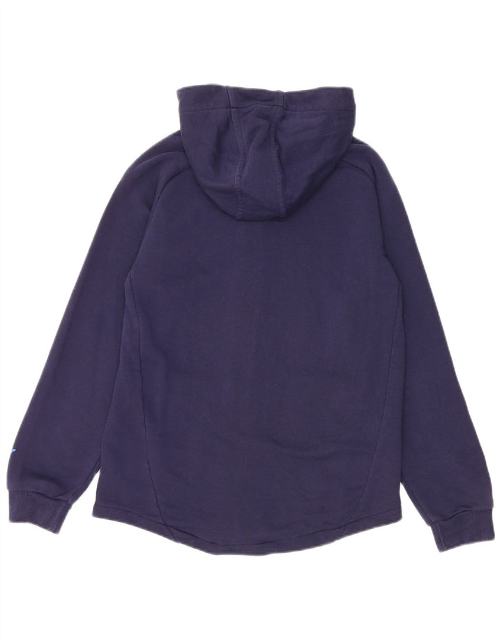 PUMA Sudadera con capucha y cremallera gráfica para niños 11-12 años Algodón azul marino