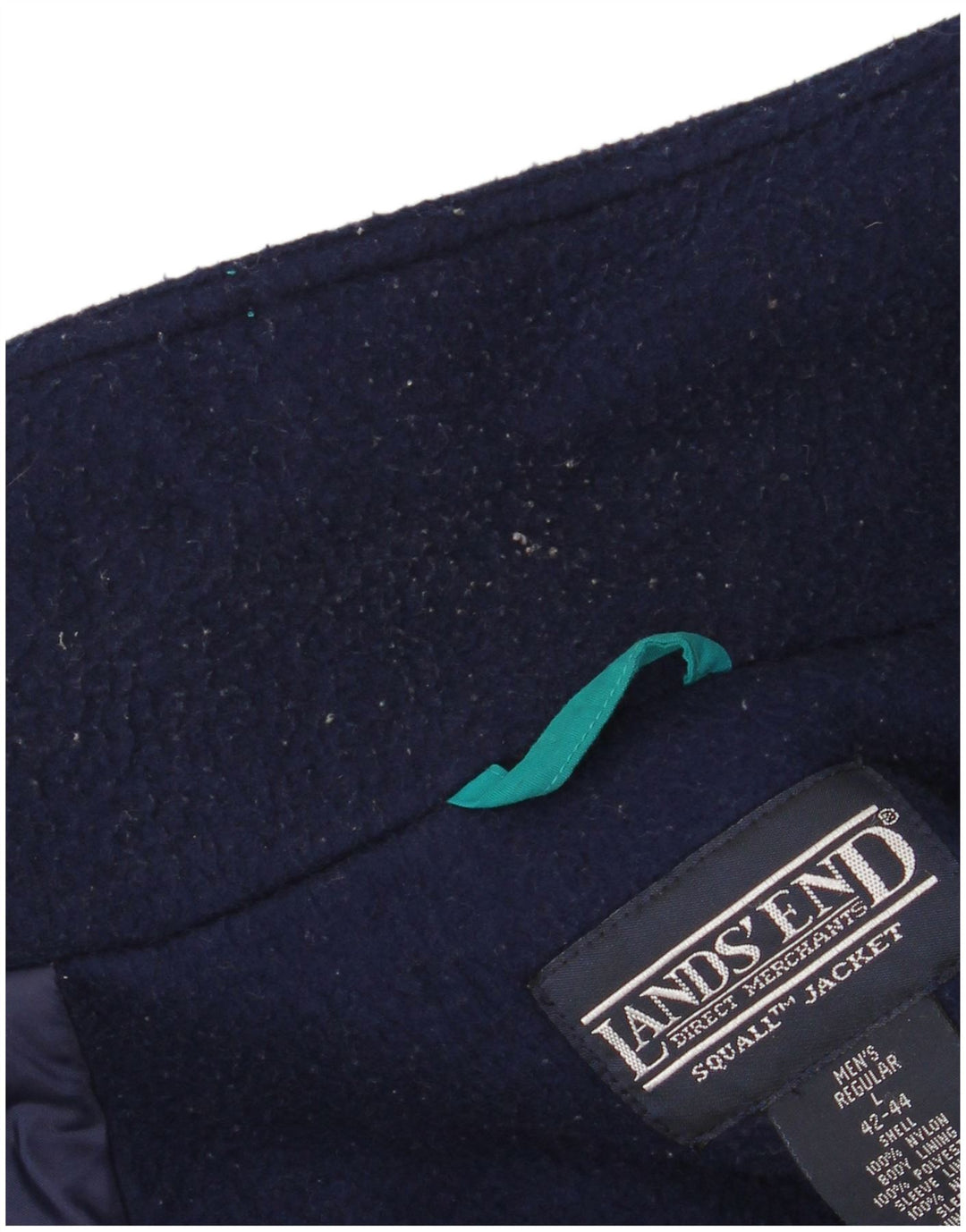 LANDS END Chaqueta cortavientos para hombre UK 42/44 Large Green Nylon