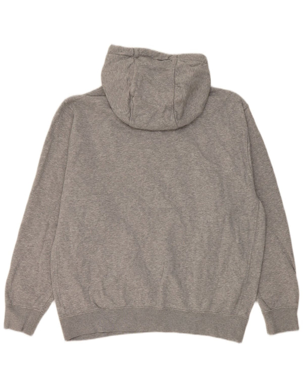 Nike Jersey con capucha gráfica para hombre, talla grande, algodón moteado gris