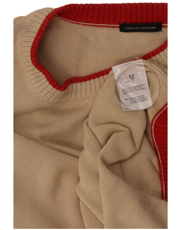 Sergio Tacchini Jersey De Cuello Redondo Hombre Algodón Beige Medio