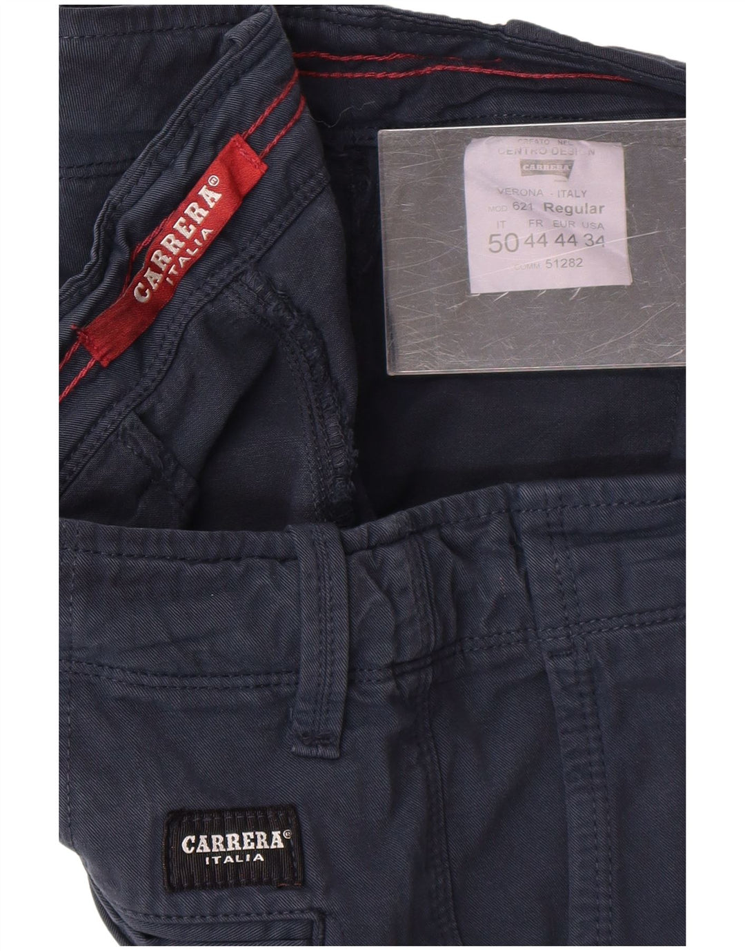Carrera Mens Chino Shorts W34 Grande Azul Marino