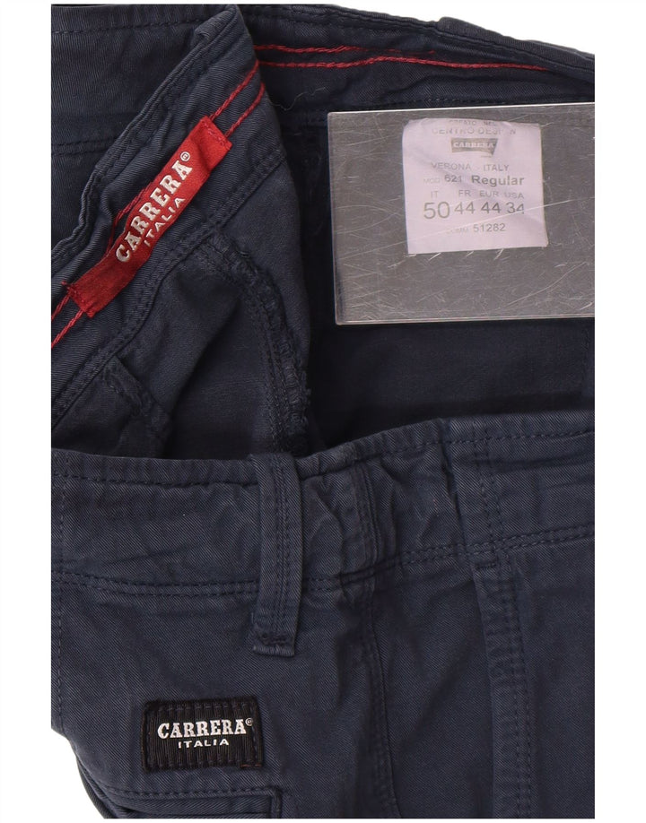 Carrera Mens Chino Shorts W34 Grande Azul Marino