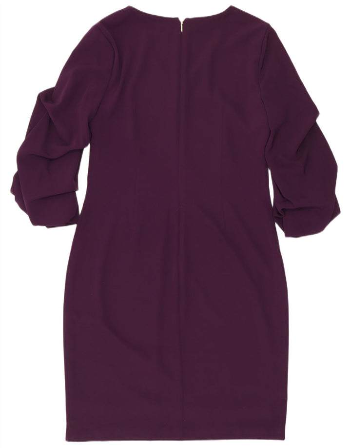 Dkny Vestido de manga 3/4 para mujer US 6 mediano morado