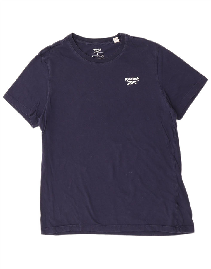Camiseta Reebok Hombre Top Large Azul Marino Algodón