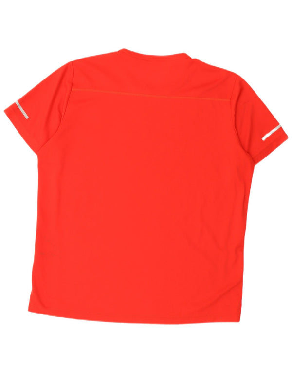 Adidas Hombre Climalite Camiseta Top XL Rojo Poliéster