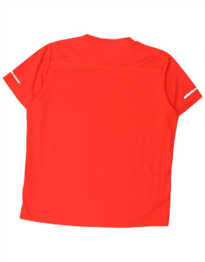 Adidas Hombre Climalite Camiseta Top XL Rojo Poliéster