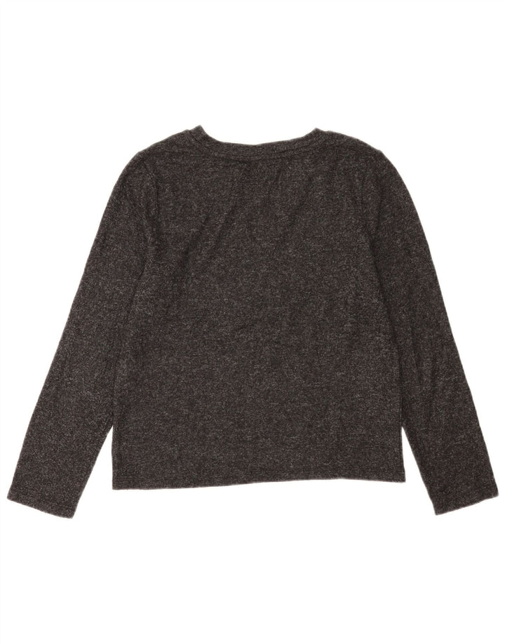 Marks & Spencer Top para mujer de manga larga UK 42 Poliéster gris medio