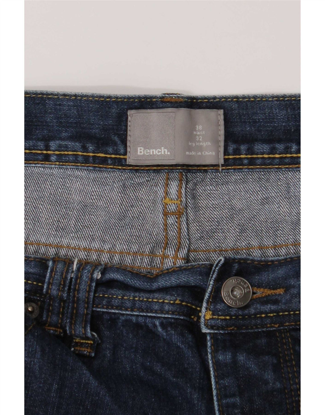 Vaqueros rectos para hombre Bench W38 L32 Algodón azul