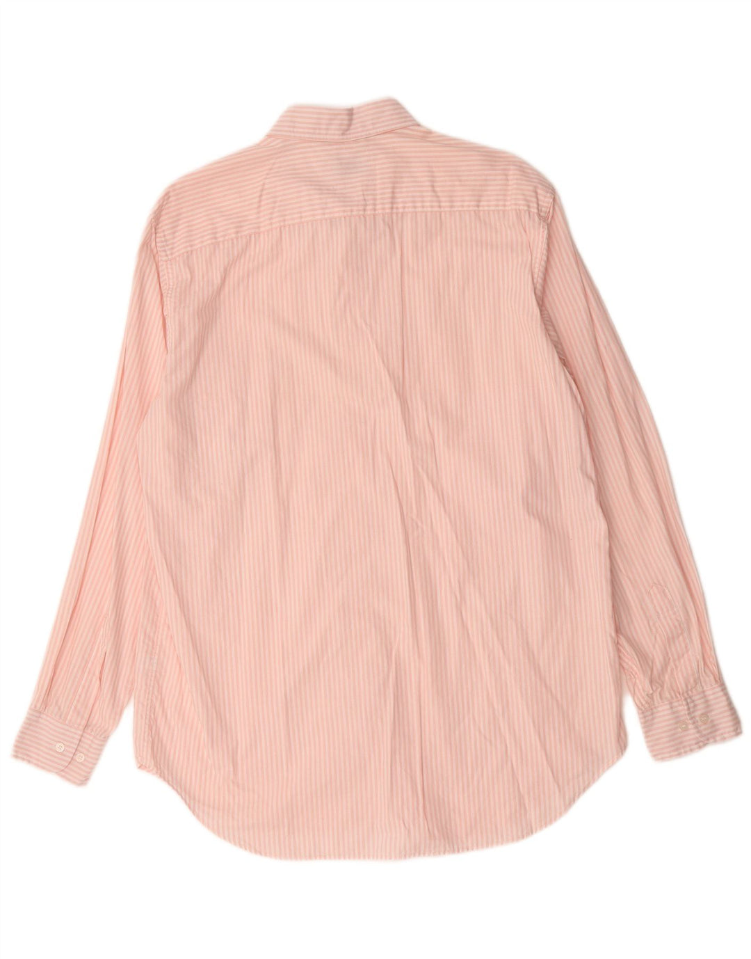 Camisa De Hombre Globo Talla 41 Algodón A Rayas Rosa Mediano