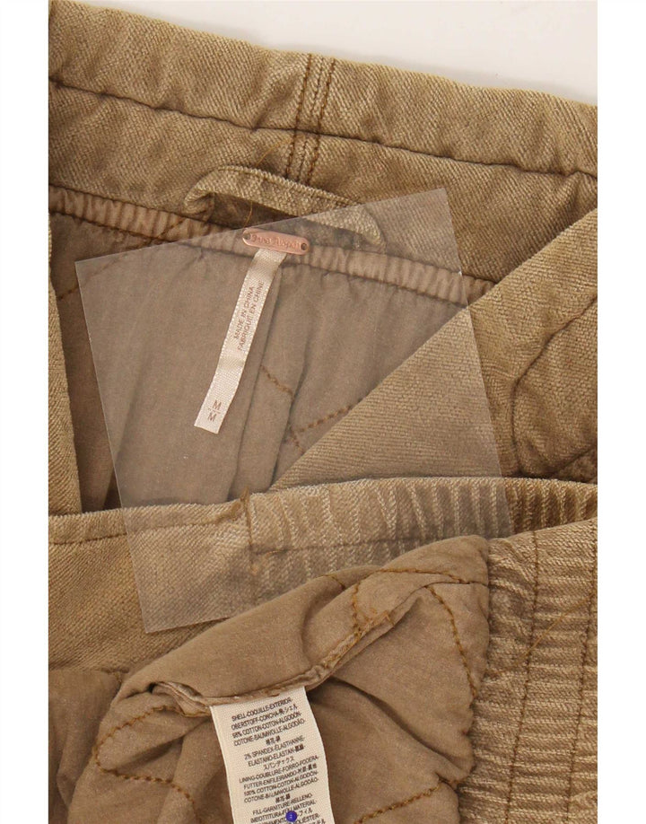 Free People Chaqueta acolchada extragrande para mujer Reino Unido 14 Algodón marrón medio