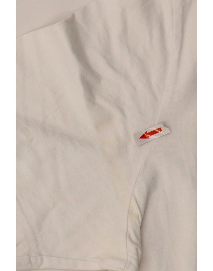 Adidas - Camiseta para hombre, talla grande, algodón blanco