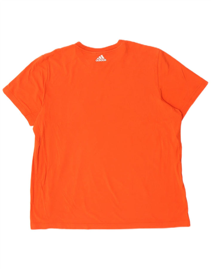 Adidas Camiseta gráfica para hombre Top 2XL Naranja