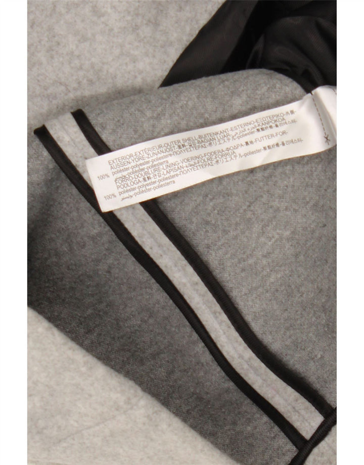 Zara Mujer Chaqueta Blazer De Doble Botonadura UK 10 Small Gris Poliéster