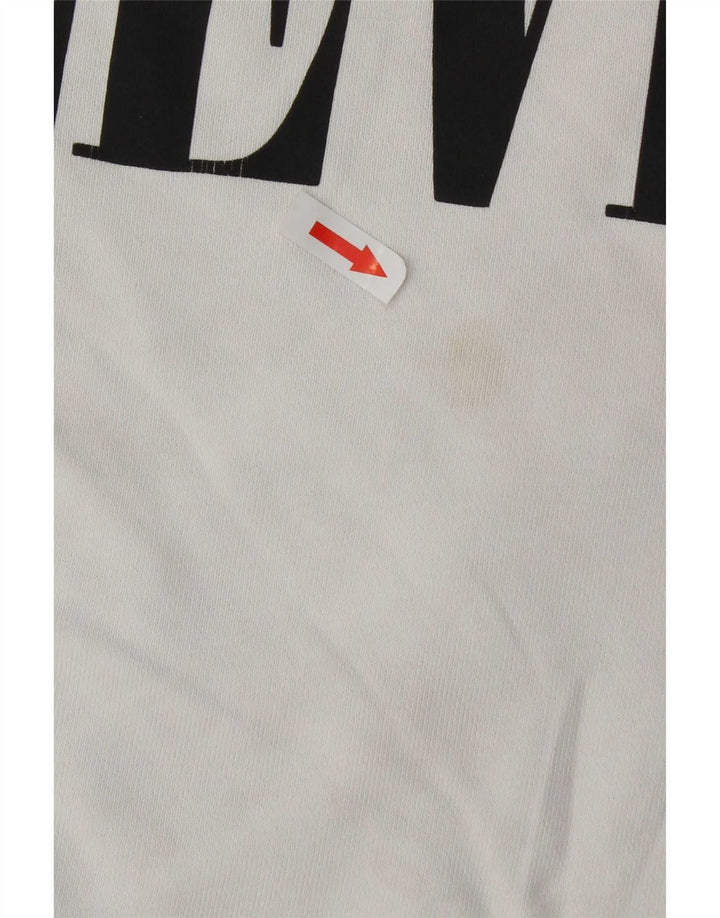 Levi's Hombre Sudadera Con Gráfico Relajado Jersey Pequeño De Algodón Blanco