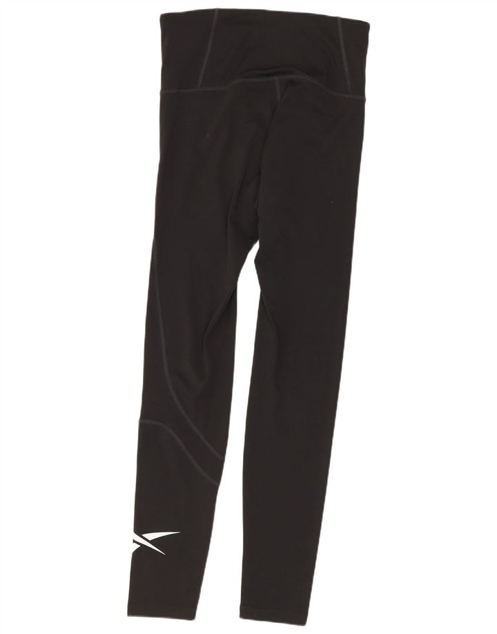 Reebok Leggings para mujer Reino Unido 8/10 Pequeño Negro Poliéster