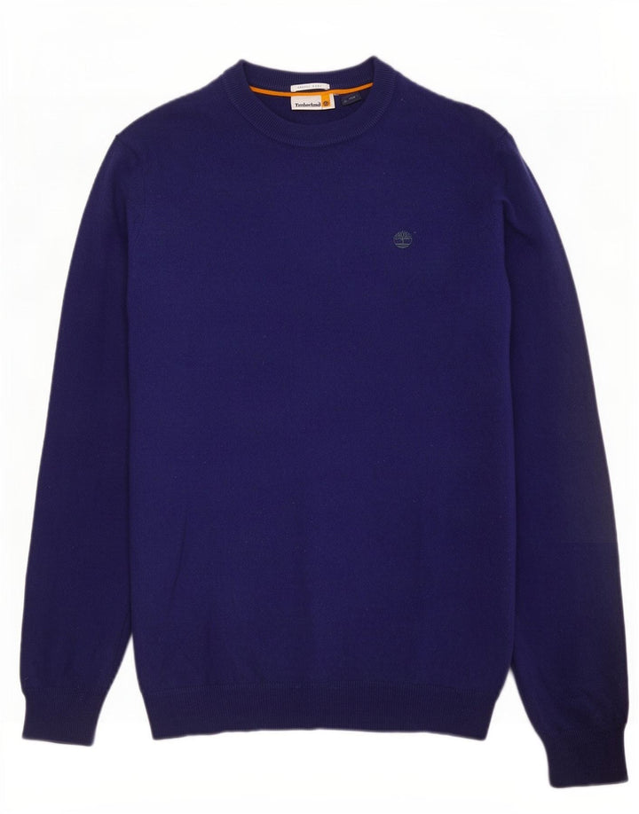 Timberland Jersey De Cuello Redondo Para Hombre De Lana Merino Azul Marino Mediano