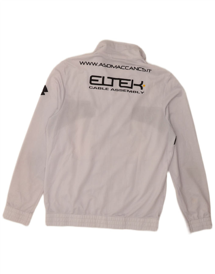 Lotto Hombre Chaqueta De Chándal Con Estampado Gráfico Poliéster Color Block Blanco Mediano