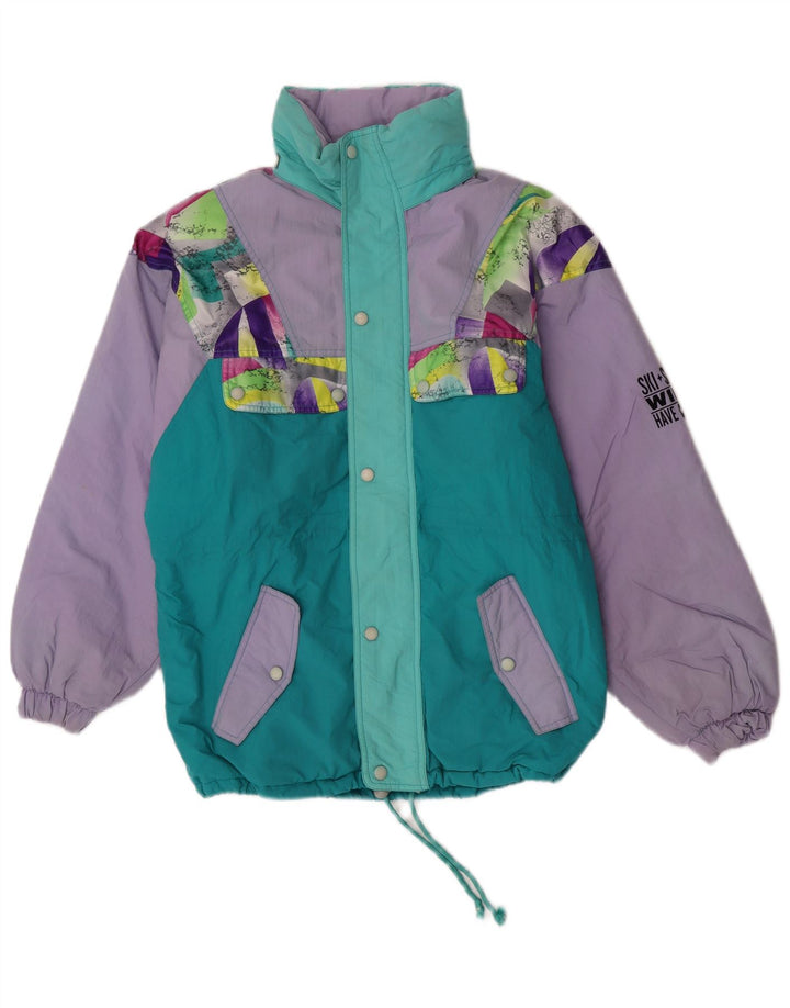 Cacao Chaqueta de esquí con gráfico de ajuste holgado para hombre IT 46 Small Multicolor