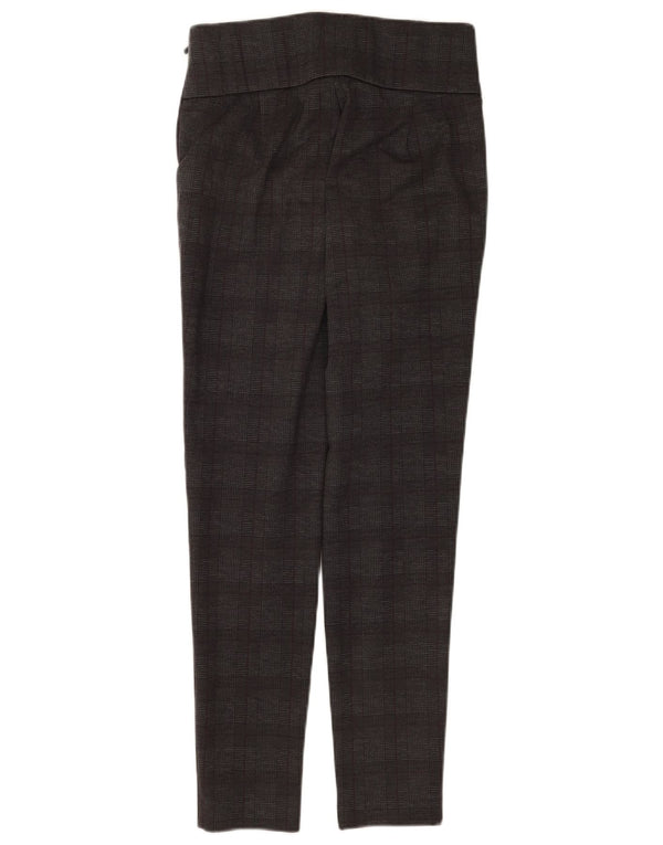 Leggings Zara Mujer UK 40 Cuadros Gris Medio