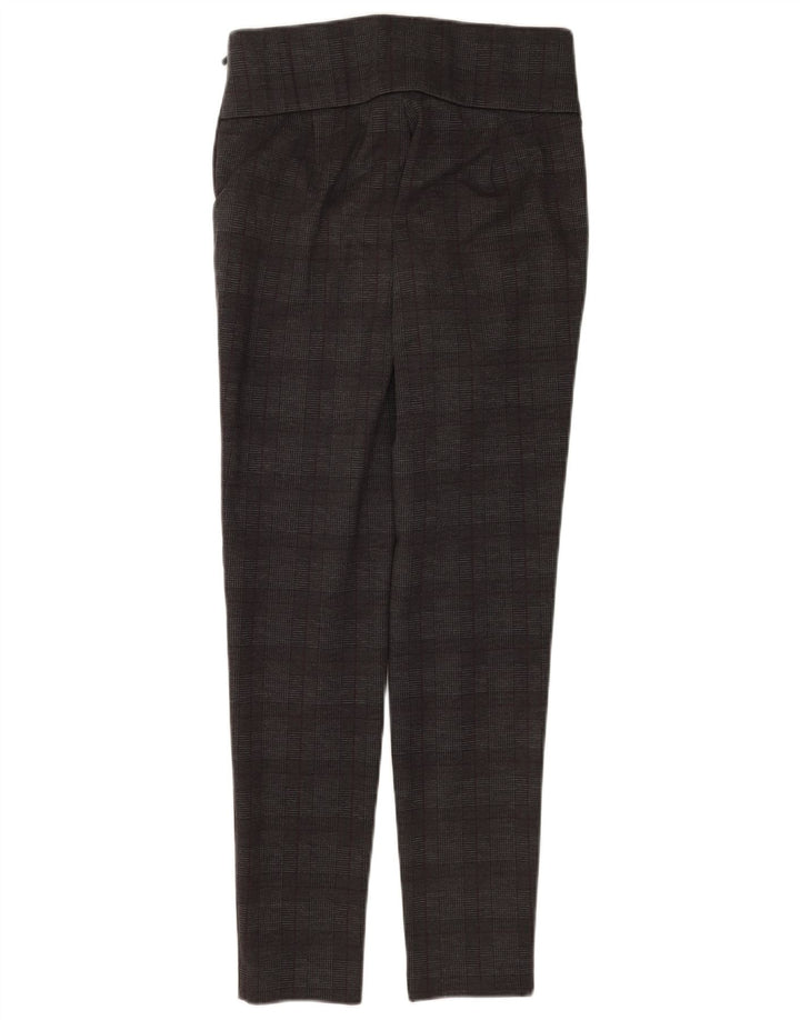 Leggings Zara Mujer UK 40 Cuadros Gris Medio