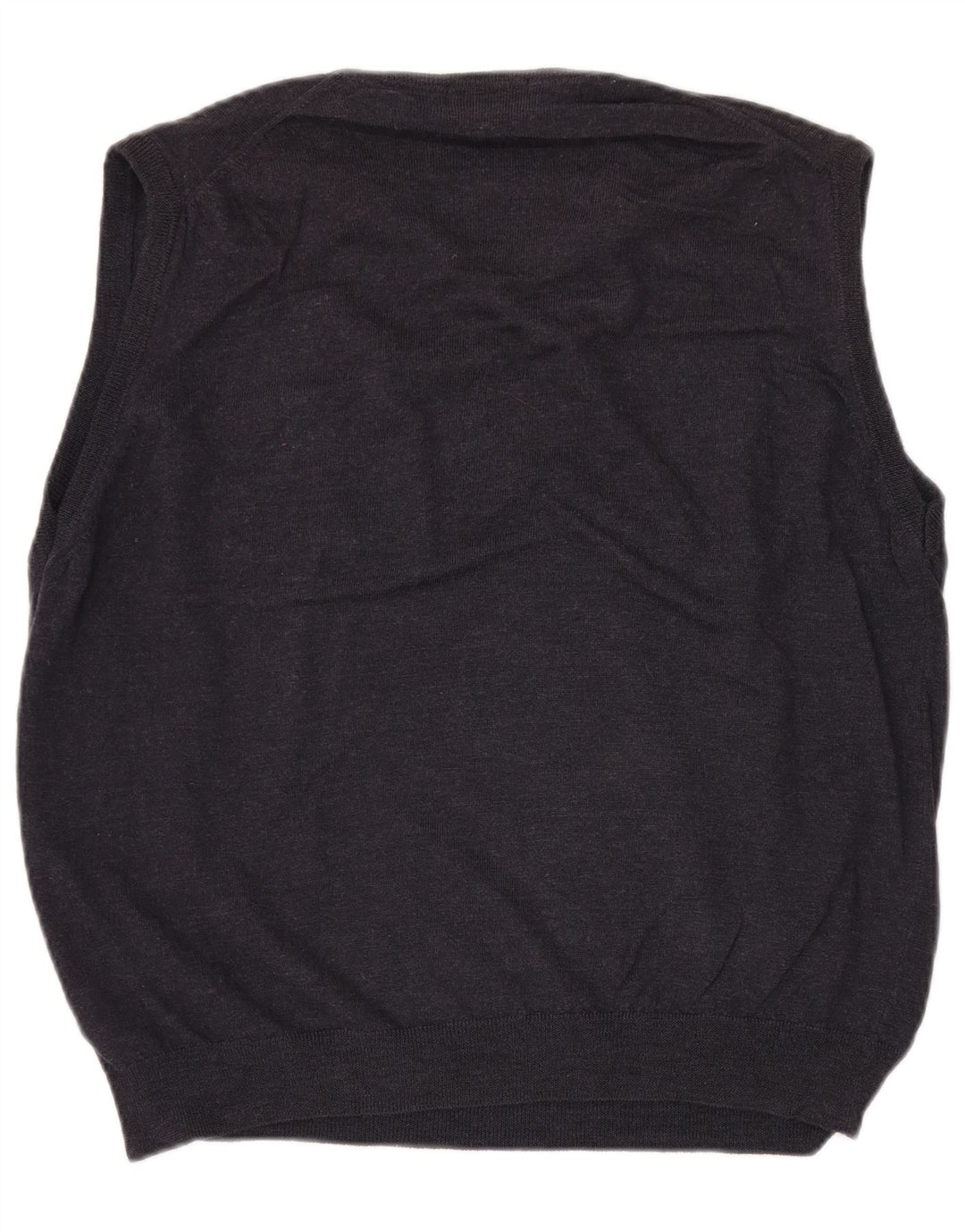 Marks & Spencer Chaleco para hombre Camiseta sin mangas XL Lana merino azul marino
