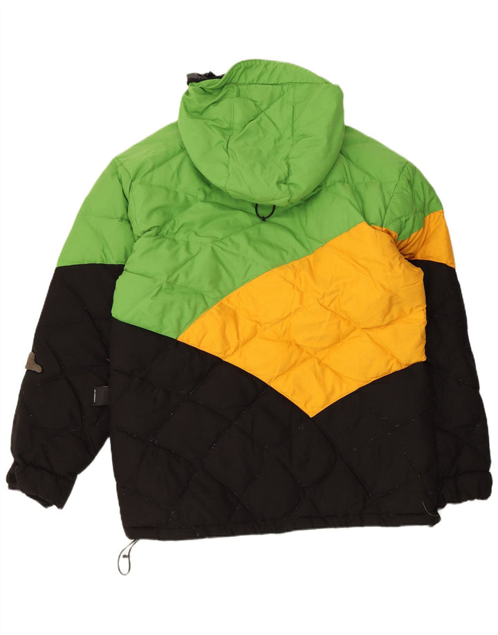 Quiksilver Chaqueta acolchada con capucha para hombre UK 36 Small Multicolor Colorblock