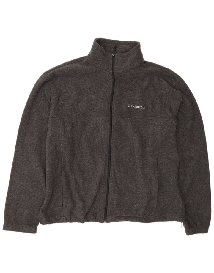 Columbia Chaqueta polar para hombre ES 42 XL Poliéster gris