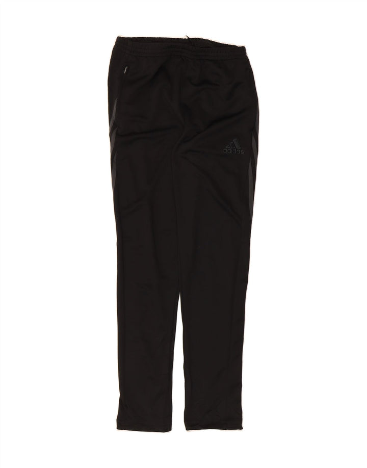 ADIDAS Boys Climalite Tracksuit Trousers 13-14 Years XL  Black Polyester Vintage Adidas and Second-Hand Adidas from Messina Hembry 