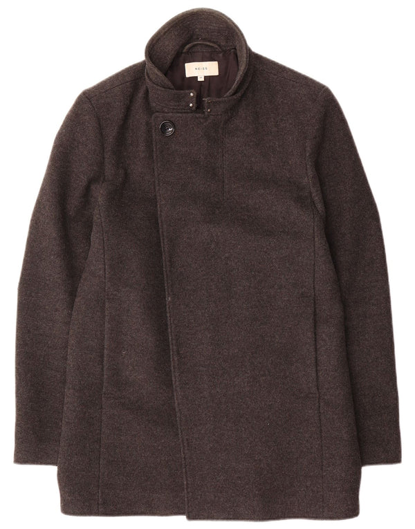 Abrigo Reiss para hombre UK 38 Lana gris medio