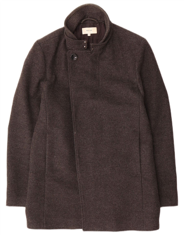Abrigo Reiss para hombre UK 38 Lana gris medio