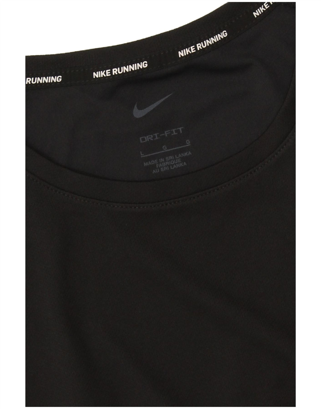 Nike - Camiseta para correr Dri Fit para hombre, talla grande, color negro