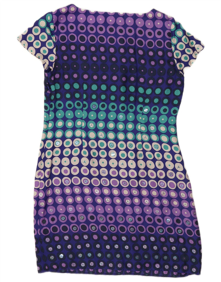Boden Vestido tubo para mujer UK 40 Mediano Seda geométrica multicolor Moderno