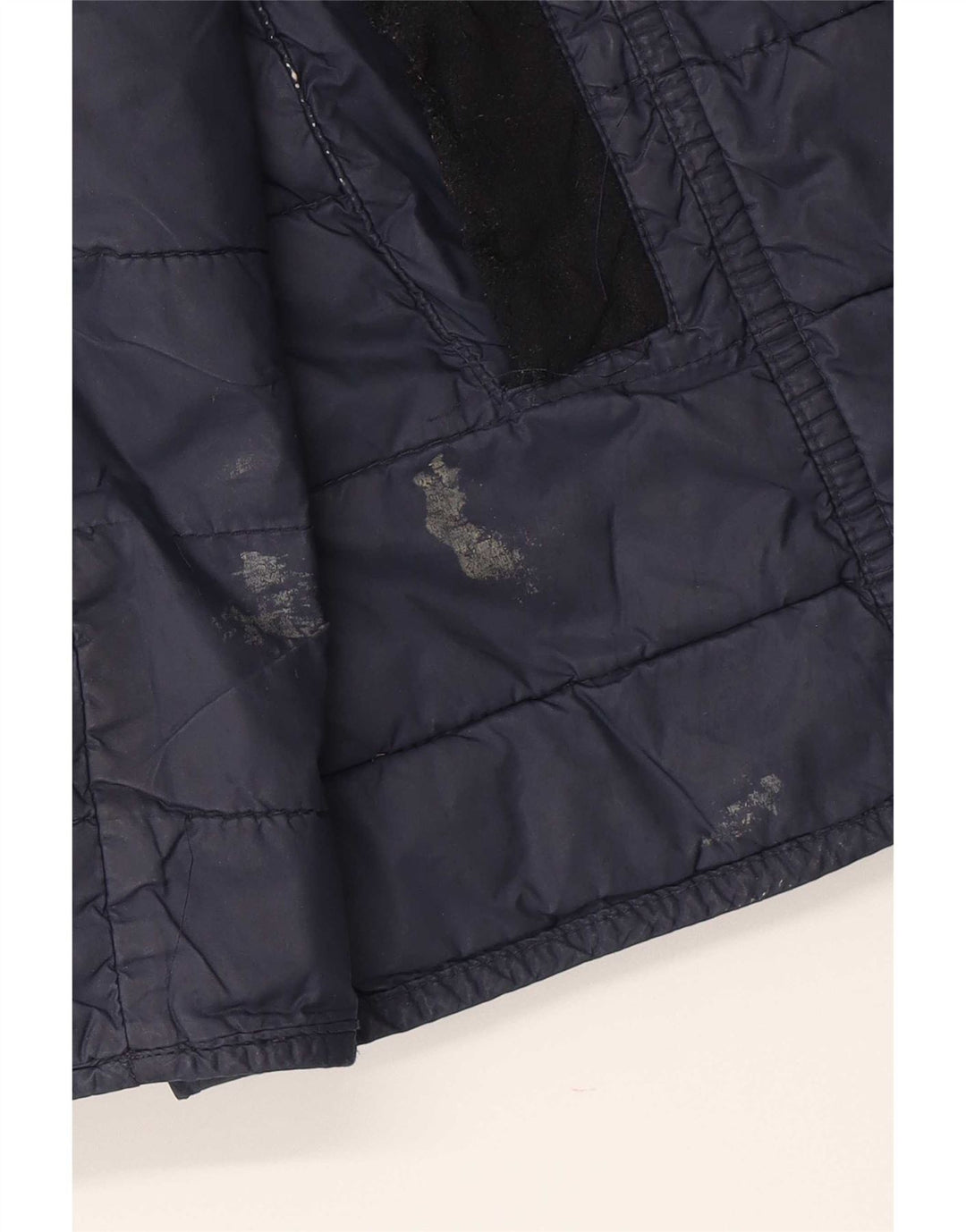 Barbour Chaqueta Acolchada Para Mujer UK 40 Grande Azul Marino Colorblock Poliamida