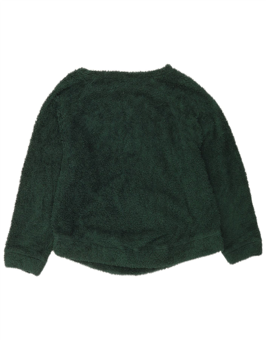 Benetton Jersey De Forro Extragrande Mujer ES 40 Pequeño Poliéster Verde