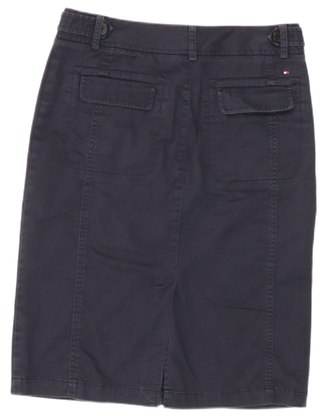 Tommy Hilfiger Falda midi para mujer US 6 Mediana W30 Azul marino