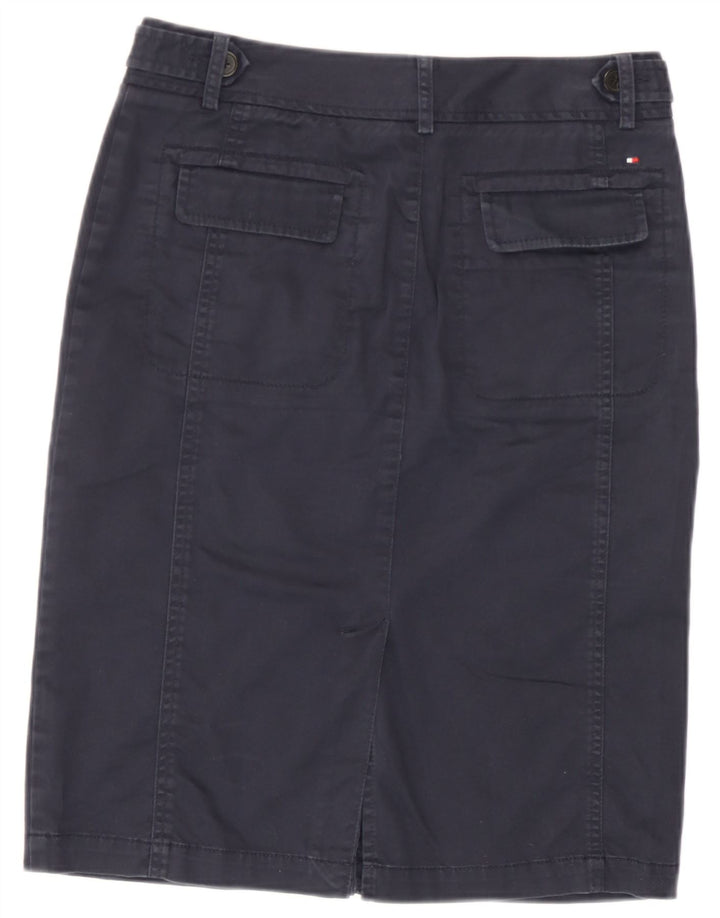 Tommy Hilfiger Falda midi para mujer US 6 Mediana W30 Azul marino