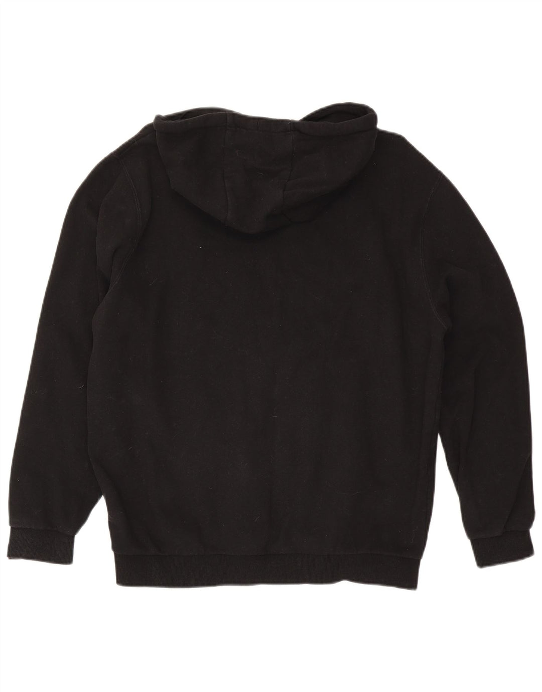 Ellesse Hombre Sudadera Con Capucha Gráfica Jersey Grande De Algodón Negro