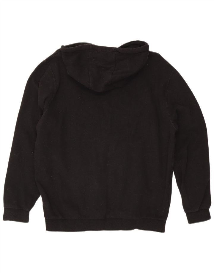 Ellesse Hombre Sudadera Con Capucha Gráfica Jersey Grande De Algodón Negro