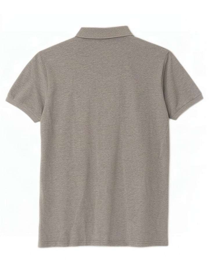Lyle & Scott Polo para hombre de algodón moteado en gris medio