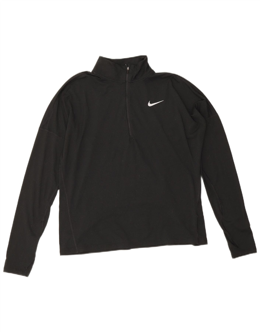 Nike Dri Fit - Chándal con cremallera y cuello para mujer, talla M, color negro