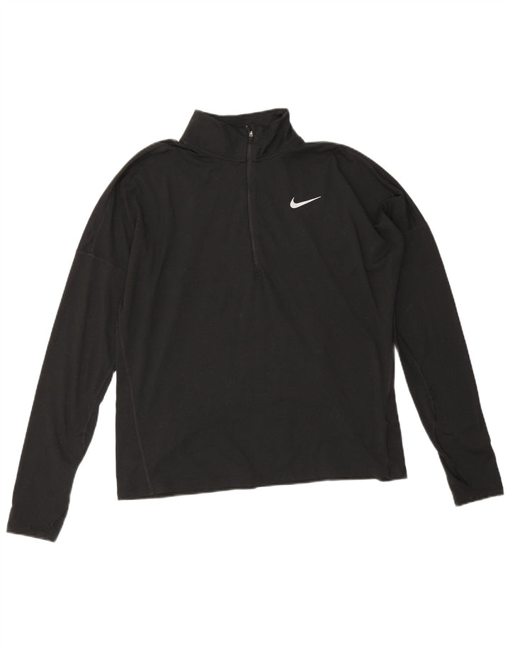Nike Dri Fit - Chándal con cremallera y cuello para mujer, talla M, color negro