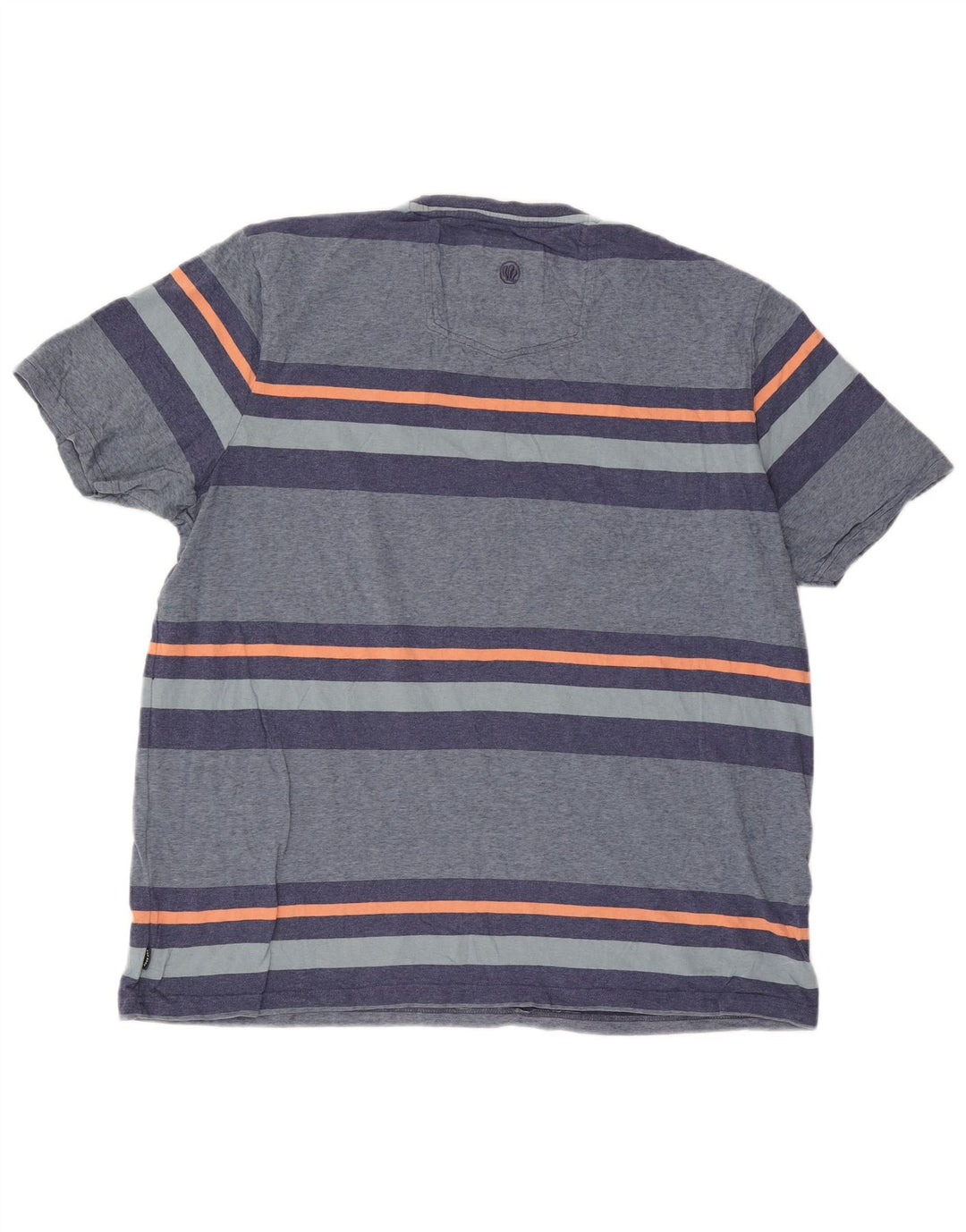 Camiseta para hombre Fat Face Top 2XL Azul a rayas